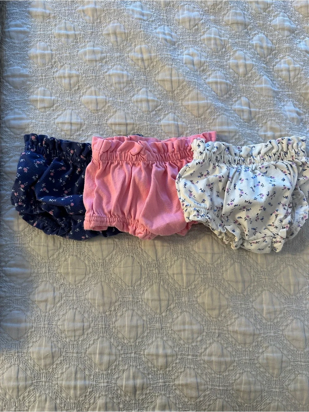 Baby Gap Girls 3-Pack Bloomers - Navy, Pink & White
